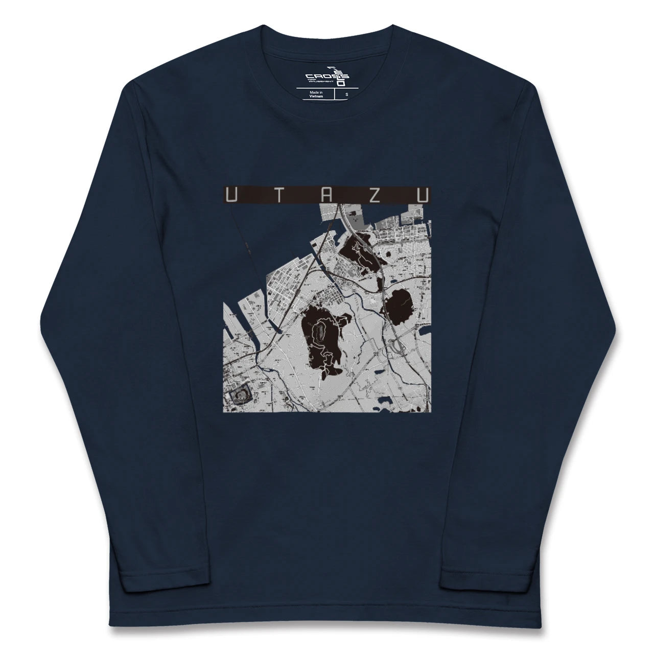 【宇多津(香川県)】地図柄ロングスリーブTシャツ