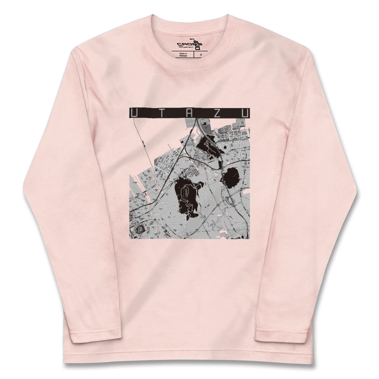 【宇多津(香川県)】地図柄ロングスリーブTシャツ