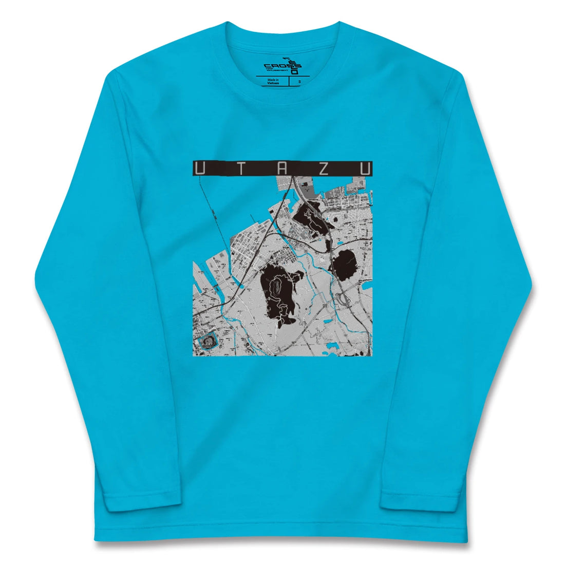 【宇多津(香川県)】地図柄ロングスリーブTシャツ