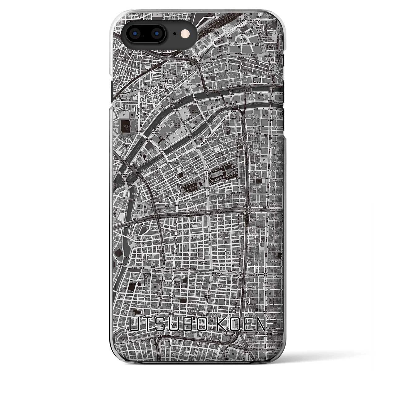 【靱公園(大阪府)】地図柄iPhoneケース(クリアタイプ)