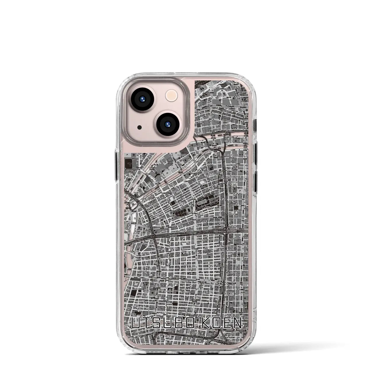 【靱公園(大阪府)】地図柄iPhoneケース(MagSafeタイプ)