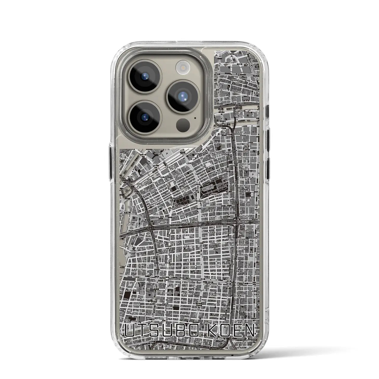 【靱公園(大阪府)】地図柄iPhoneケース(MagSafeタイプ)
