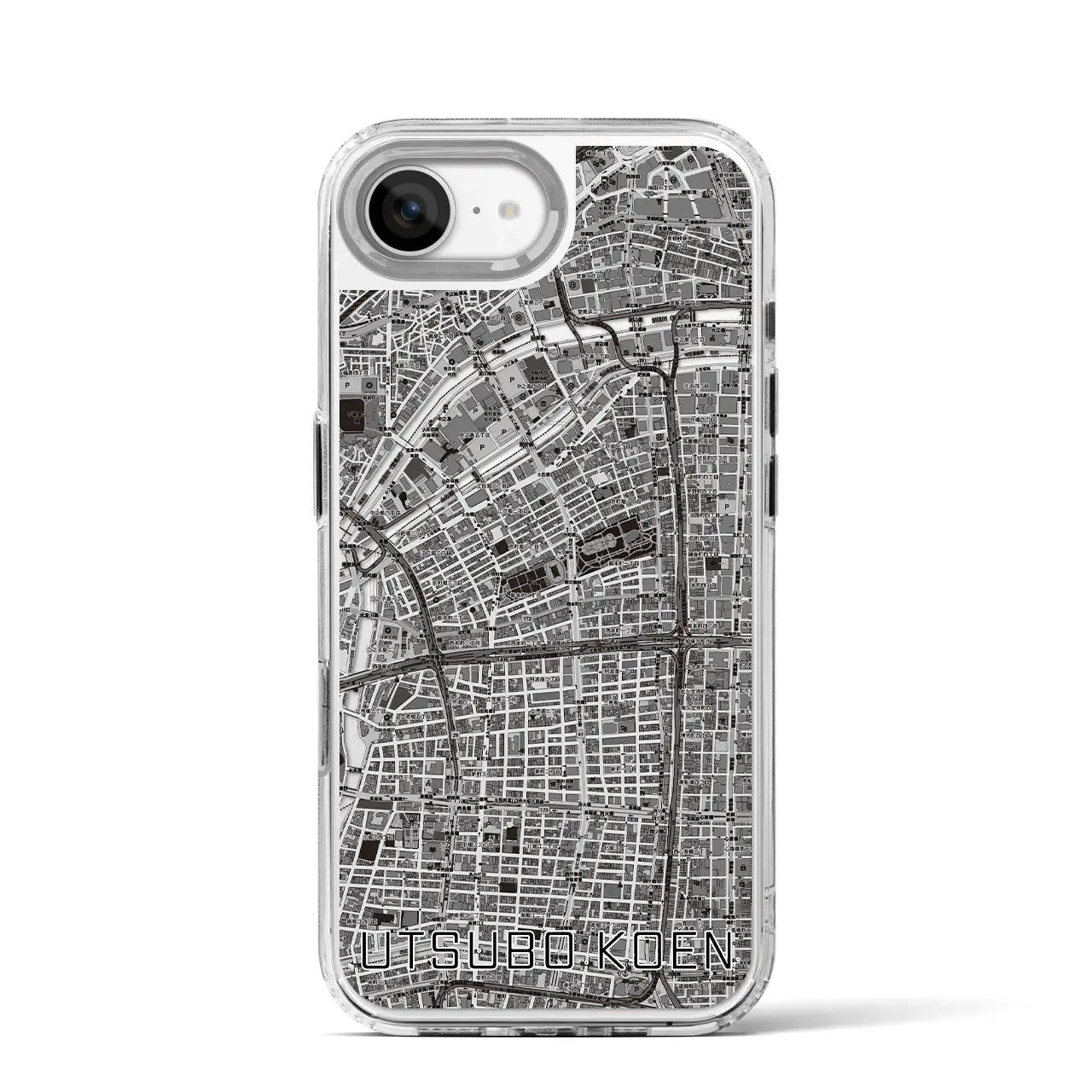 【靱公園(大阪府)】地図柄iPhoneケース(MagSafeタイプ)