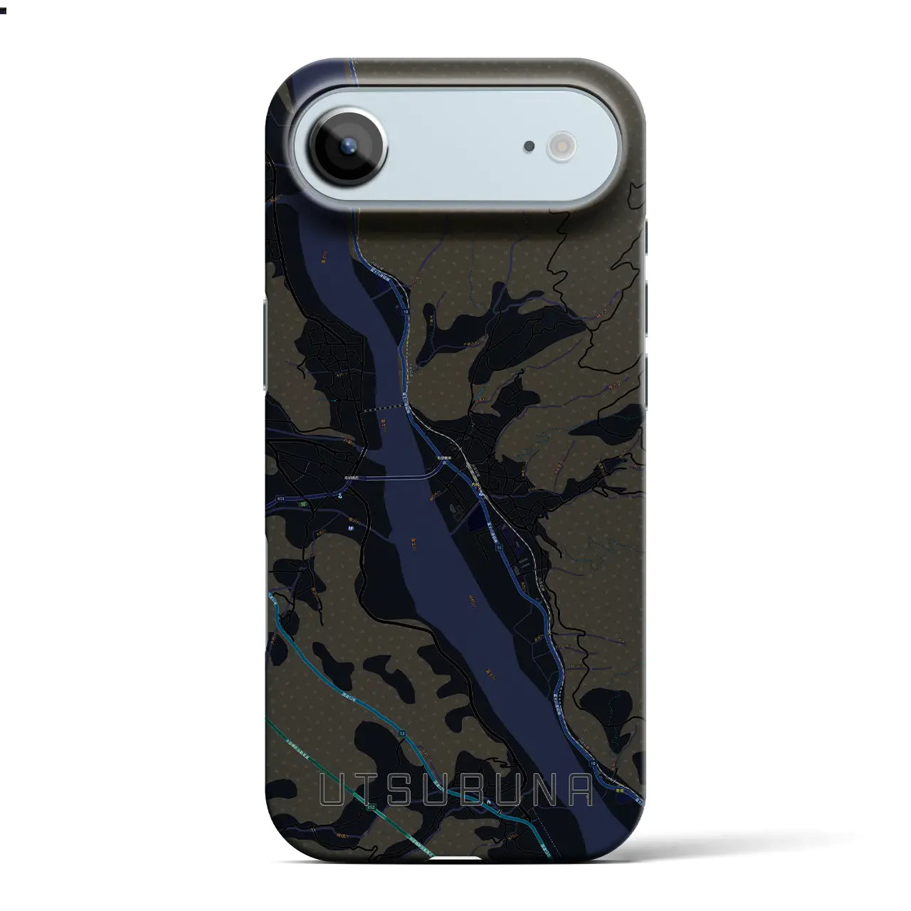 【内船(山梨県)】地図柄iPhoneケース(バックカバータイプ)