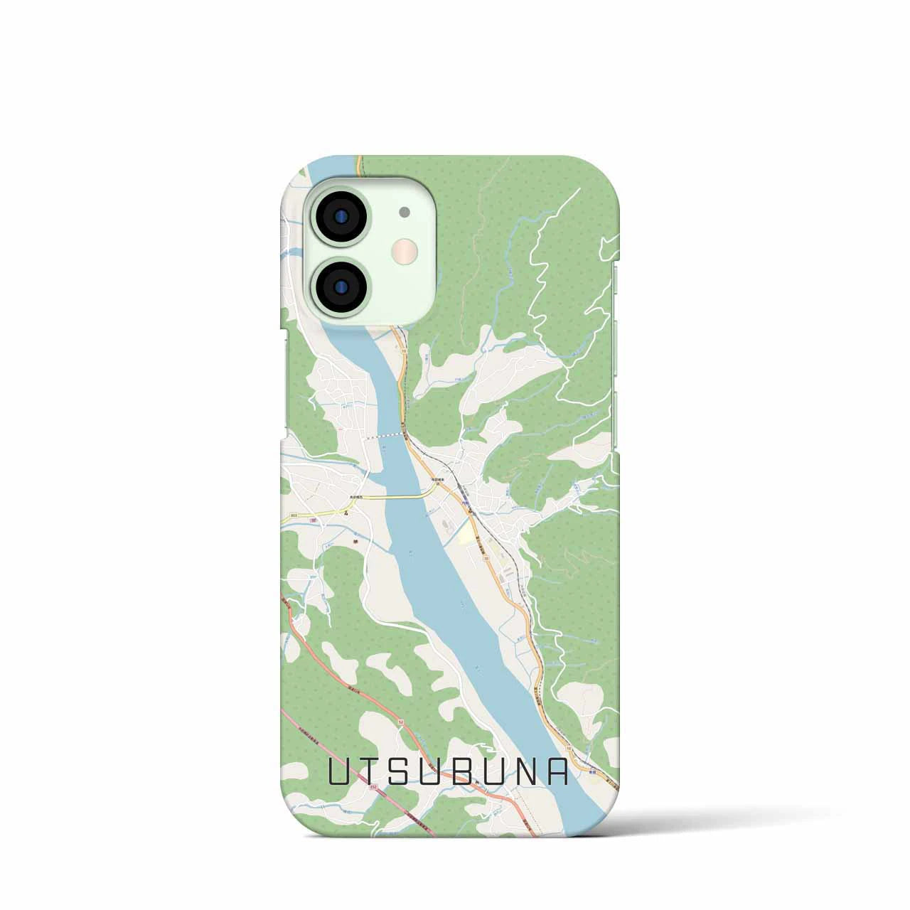 【内船(山梨県)】地図柄iPhoneケース(バックカバータイプ)