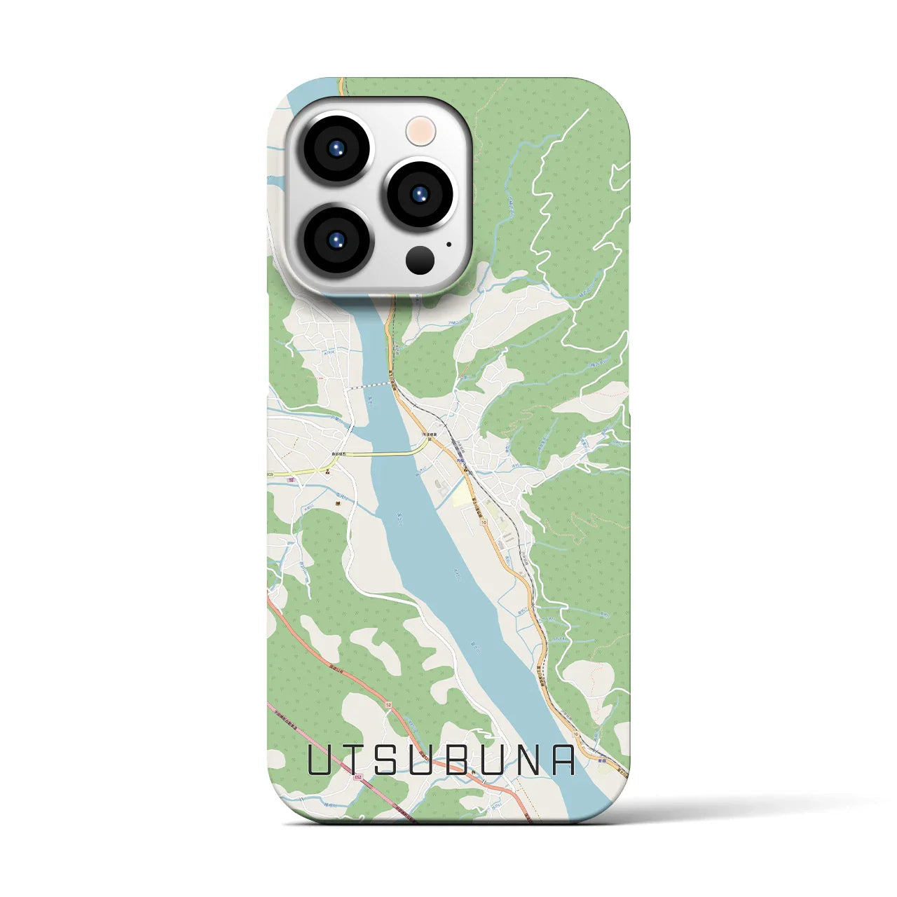 【内船(山梨県)】地図柄iPhoneケース(バックカバータイプ)