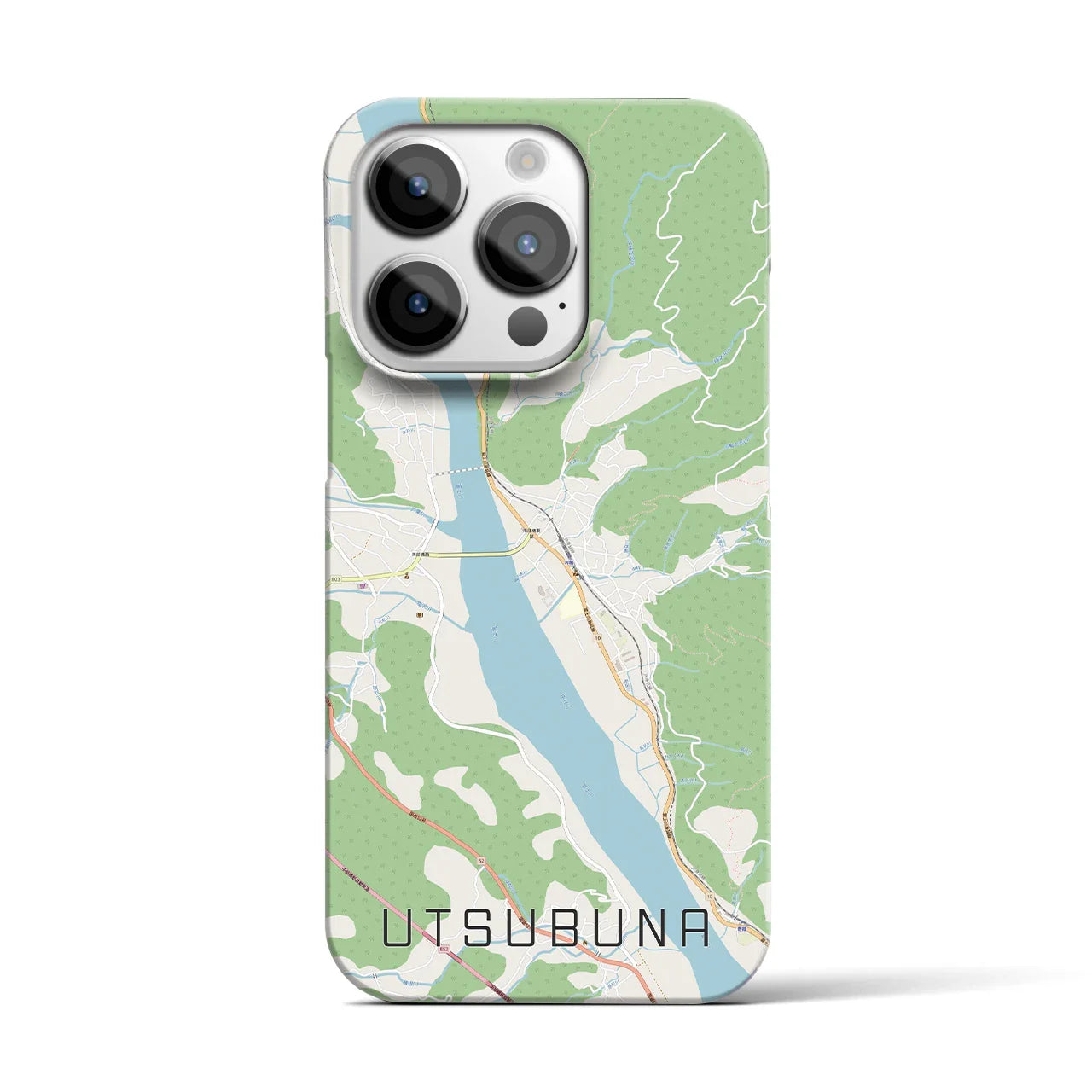 【内船(山梨県)】地図柄iPhoneケース(バックカバータイプ)