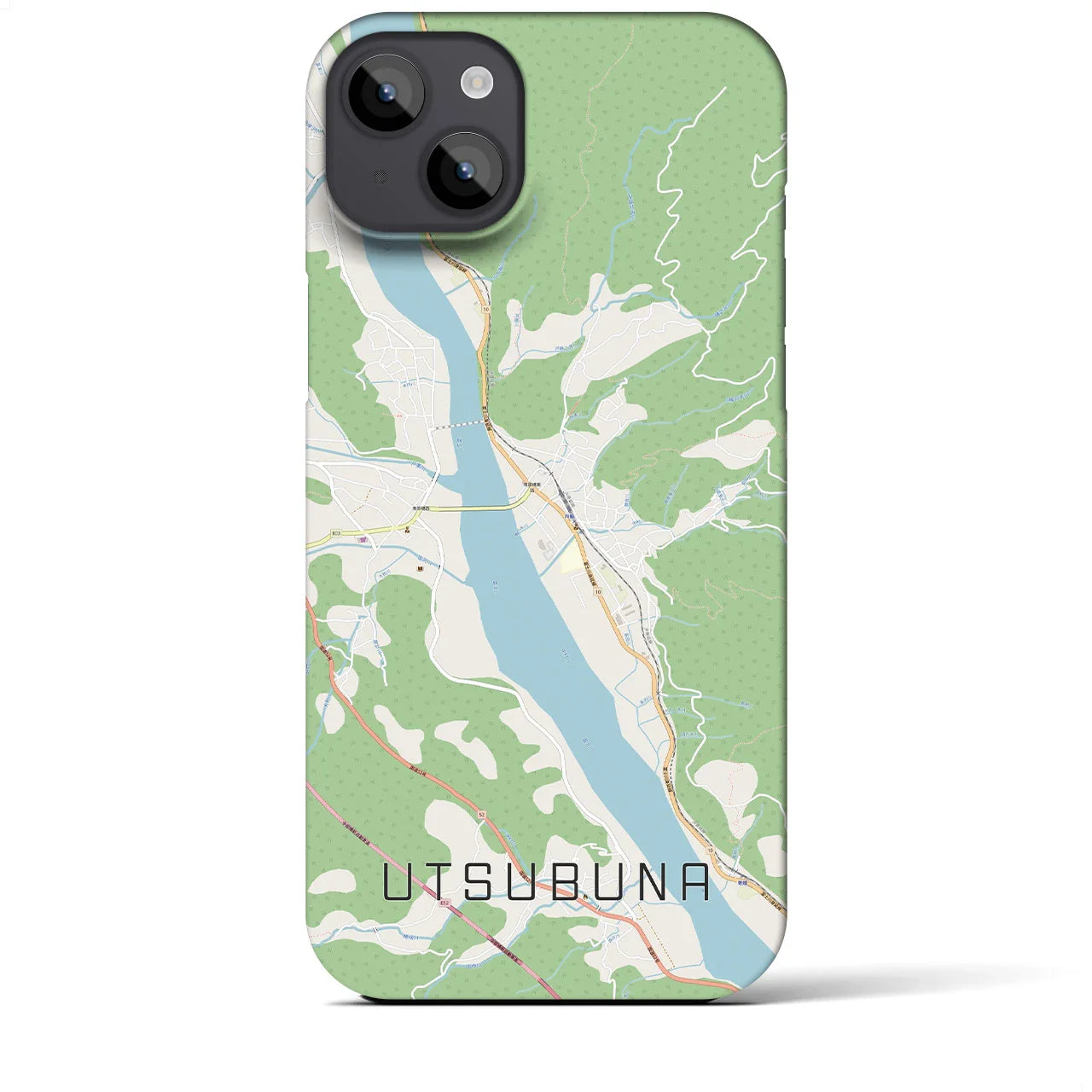 【内船(山梨県)】地図柄iPhoneケース(バックカバータイプ)