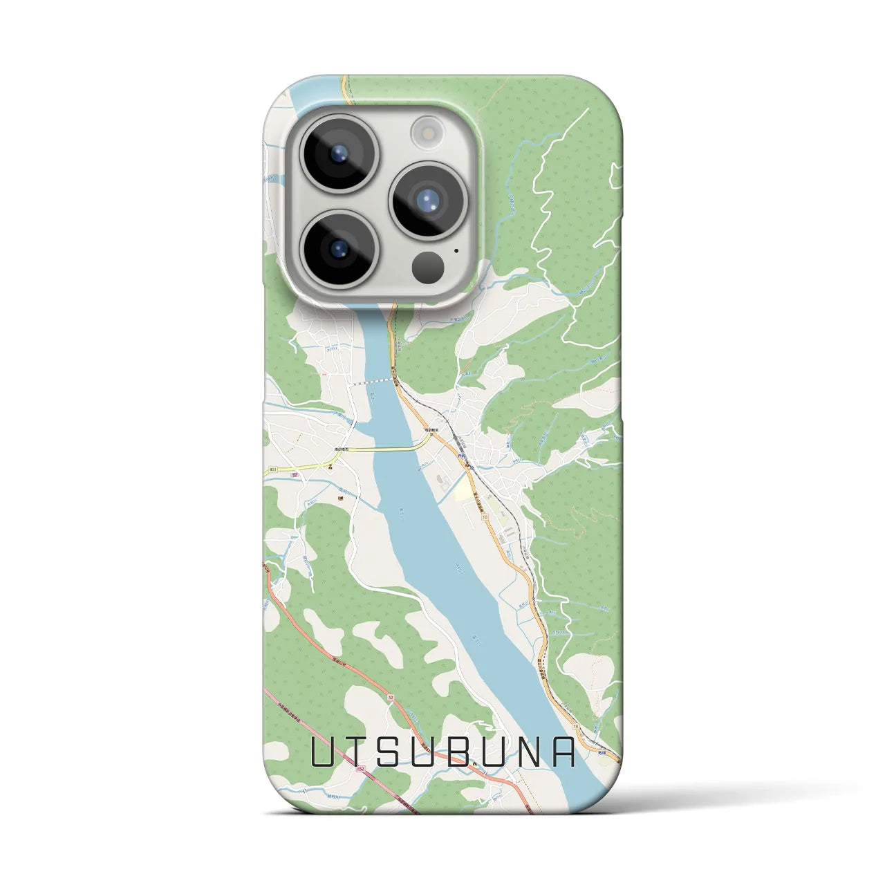 【内船(山梨県)】地図柄iPhoneケース(バックカバータイプ)