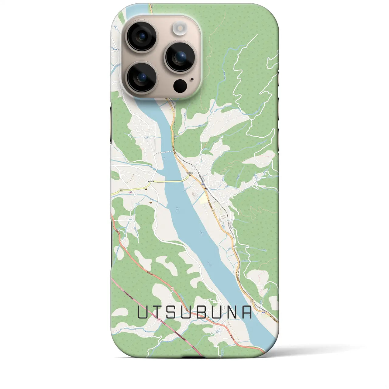 【内船(山梨県)】地図柄iPhoneケース(バックカバータイプ)