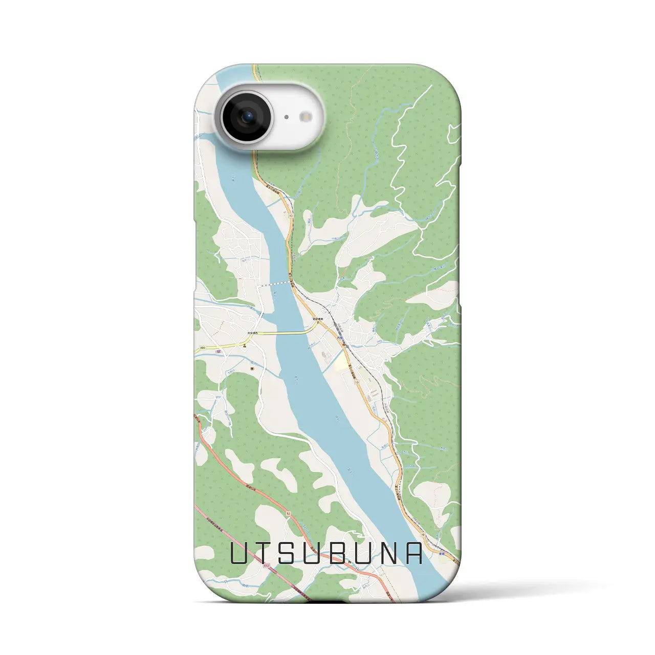 【内船(山梨県)】地図柄iPhoneケース(バックカバータイプ)