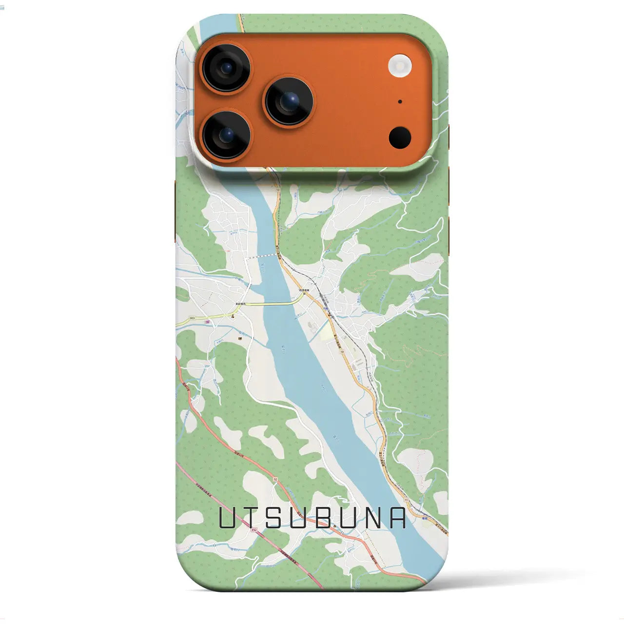 【内船(山梨県)】地図柄iPhoneケース(バックカバータイプ)