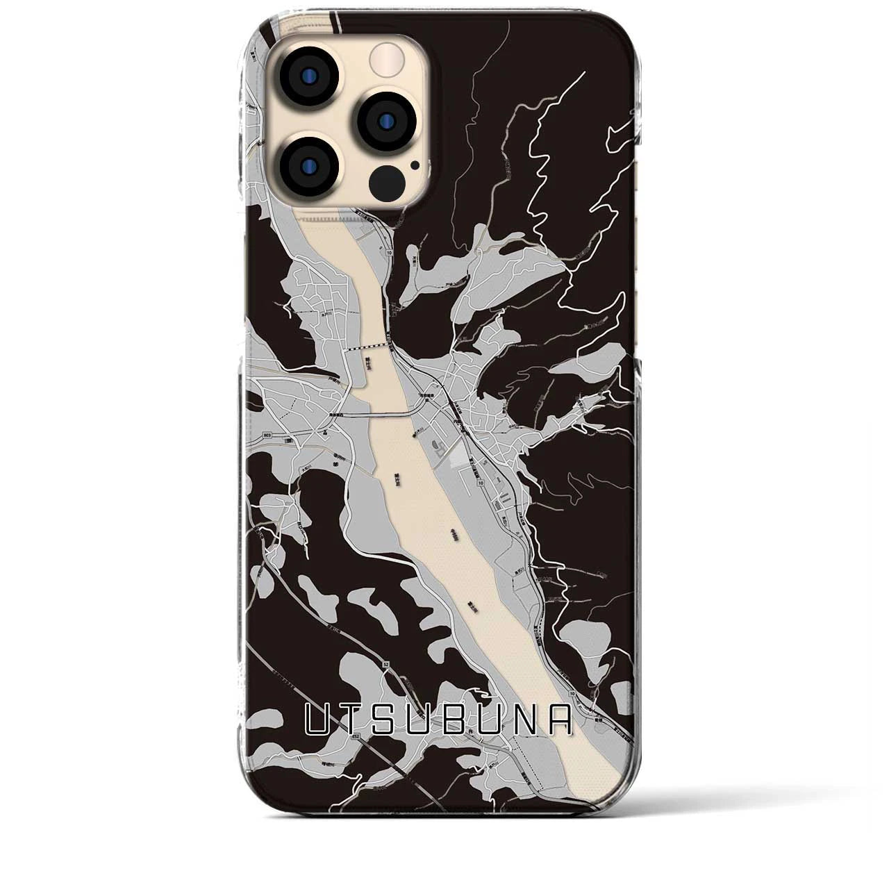 【内船(山梨県)】地図柄iPhoneケース(クリアタイプ)