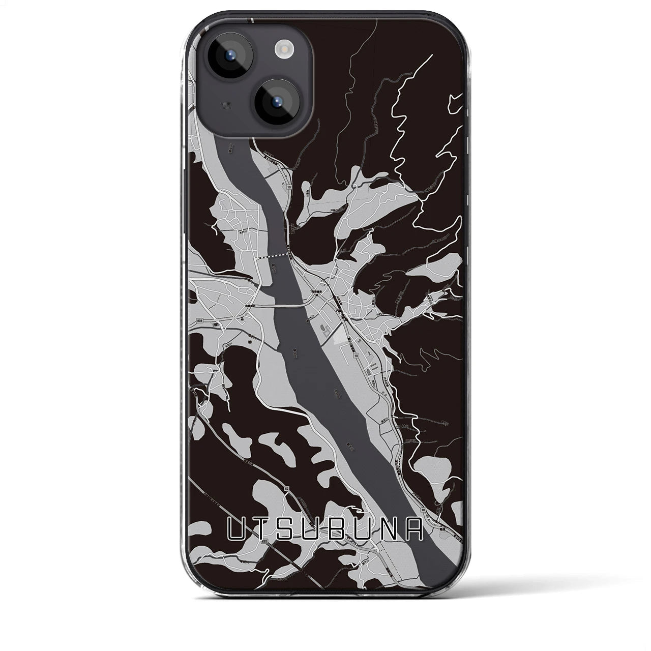 【内船(山梨県)】地図柄iPhoneケース(クリアタイプ)