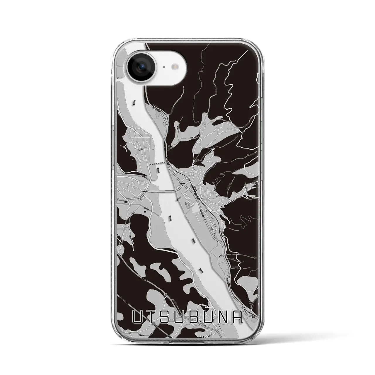 【内船(山梨県)】地図柄iPhoneケース(クリアタイプ)