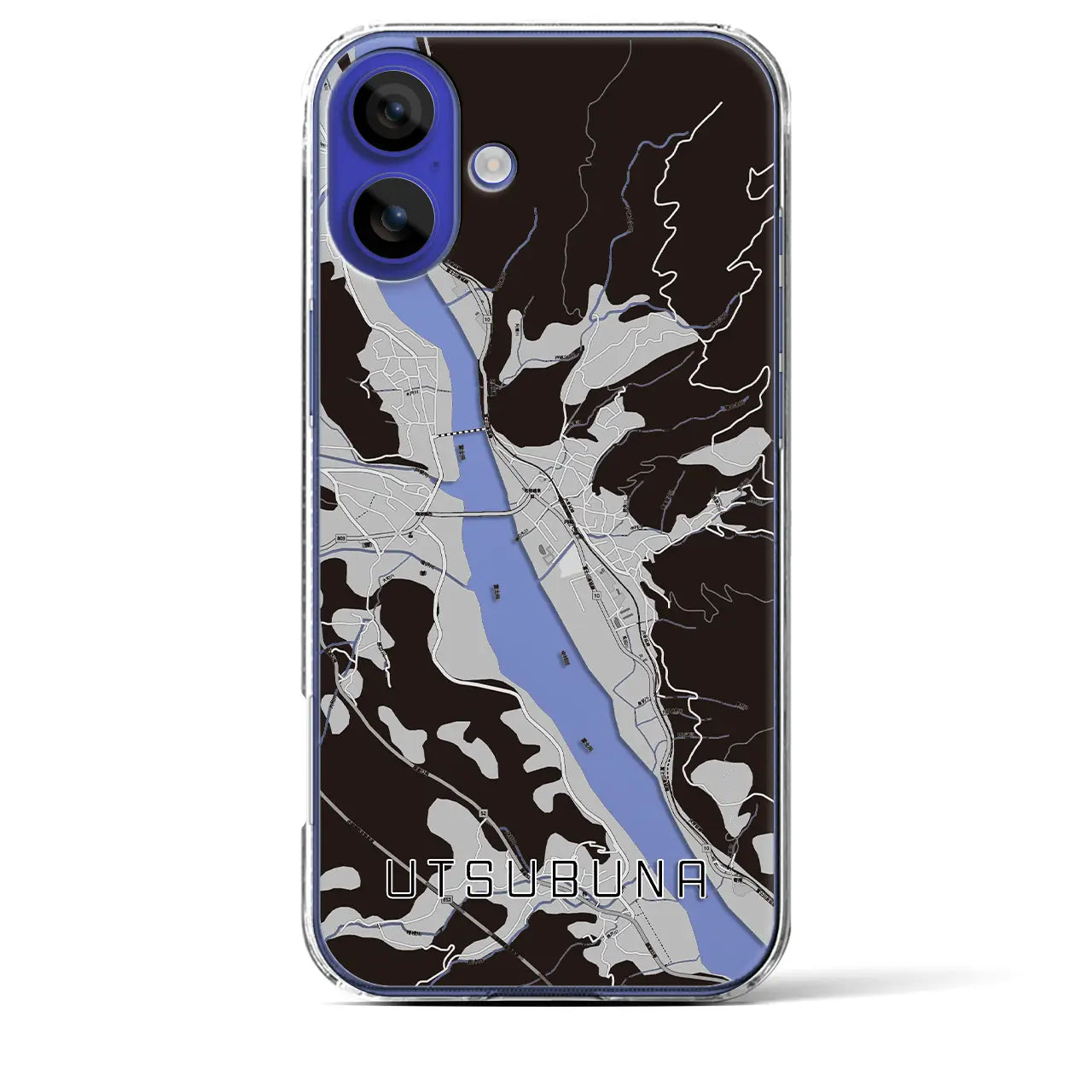 【内船(山梨県)】地図柄iPhoneケース(クリアタイプ)