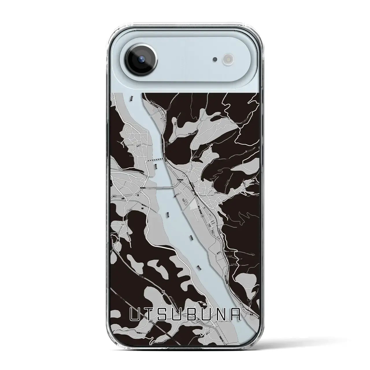 【内船(山梨県)】地図柄iPhoneケース(クリアタイプ)