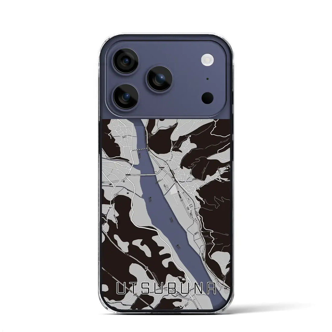 【内船(山梨県)】地図柄iPhoneケース(クリアタイプ)