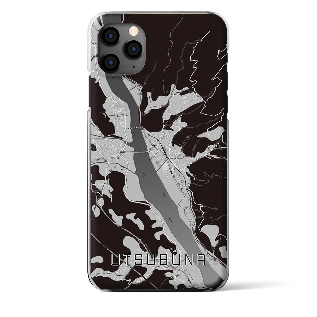 【内船(山梨県)】地図柄iPhoneケース(クリアタイプ)