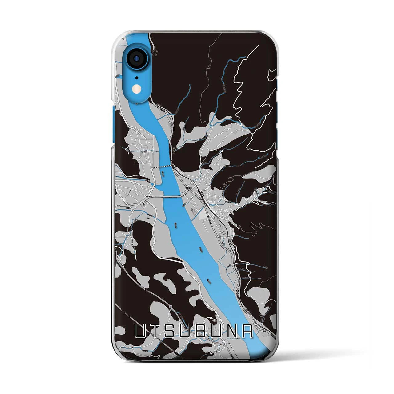 【内船(山梨県)】地図柄iPhoneケース(クリアタイプ)