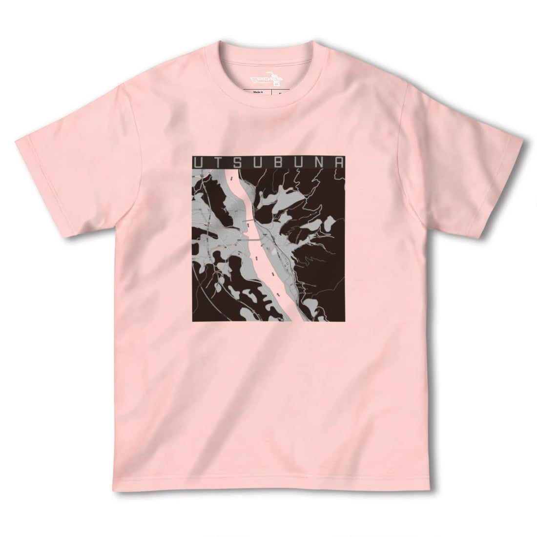 【内船(山梨県)】地図柄ヘビーウェイトTシャツ