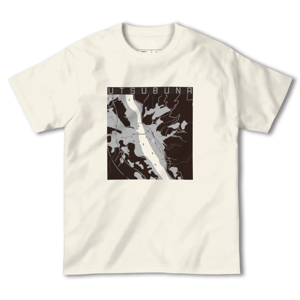 【内船(山梨県)】地図柄ヘビーウェイトTシャツ