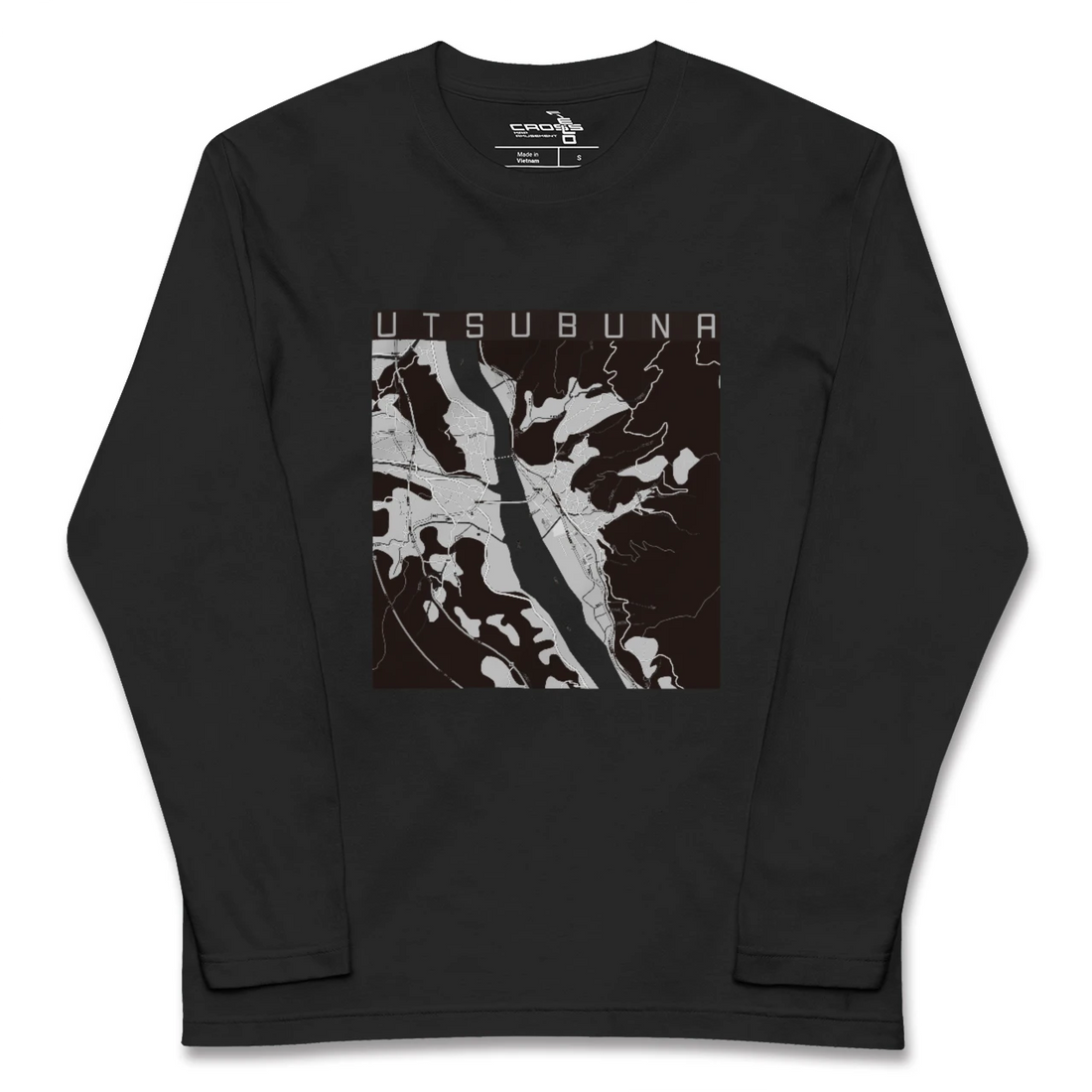 【内船(山梨県)】地図柄ロングスリーブTシャツ