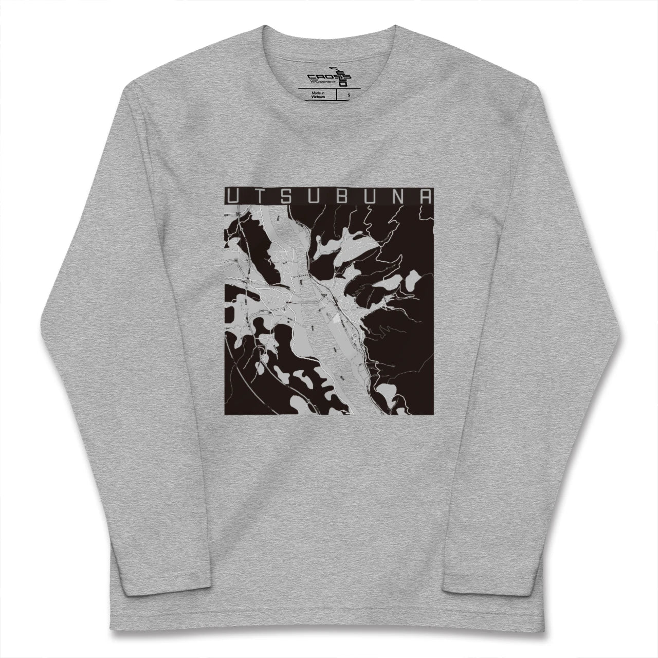 【内船(山梨県)】地図柄ロングスリーブTシャツ