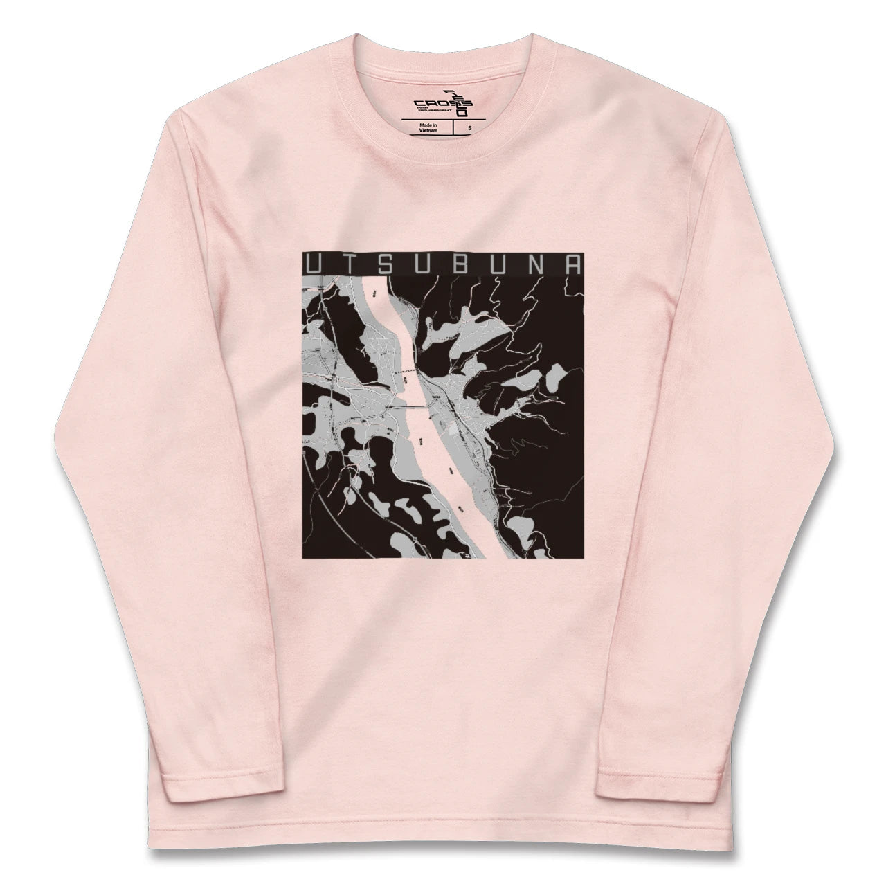 【内船(山梨県)】地図柄ロングスリーブTシャツ