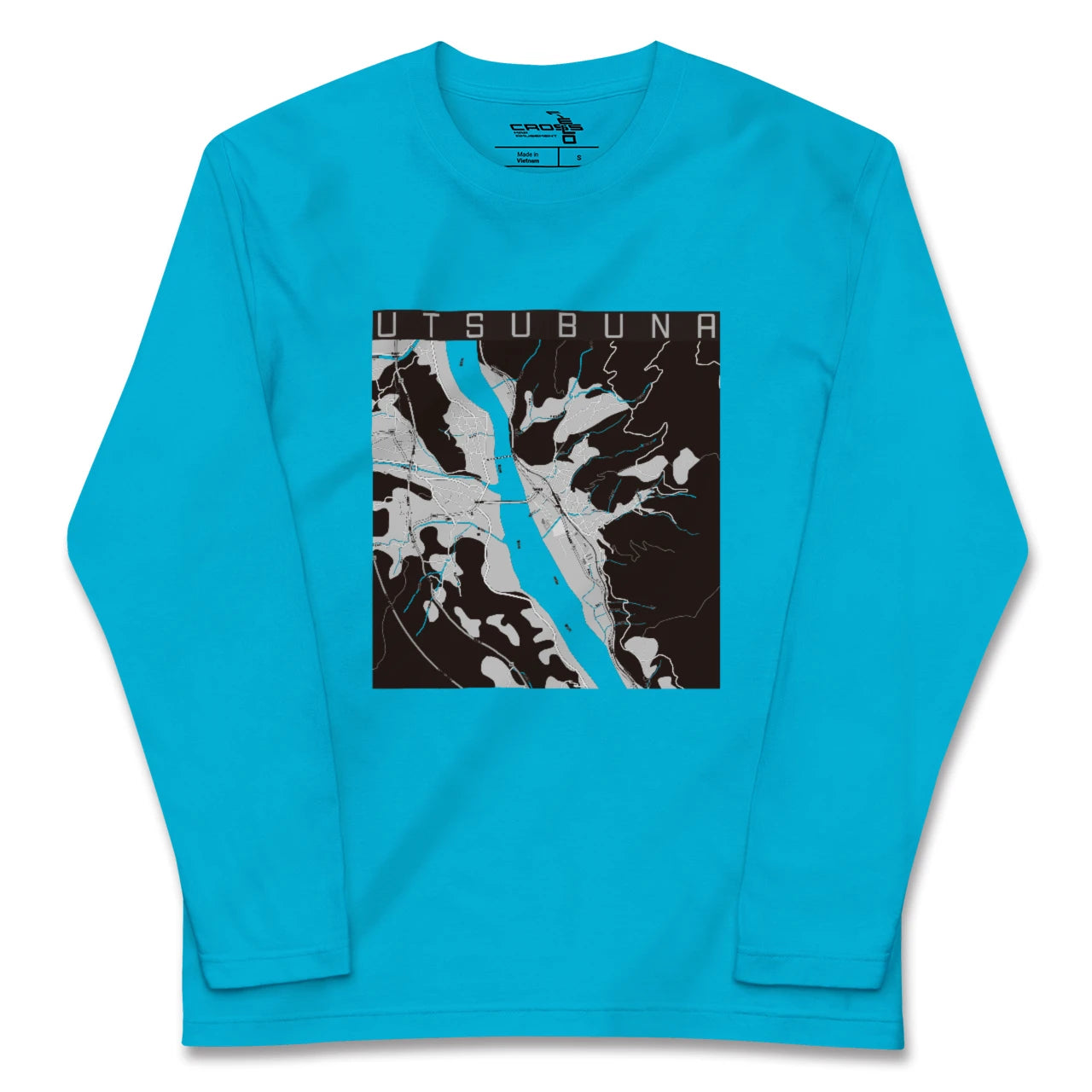 【内船(山梨県)】地図柄ロングスリーブTシャツ