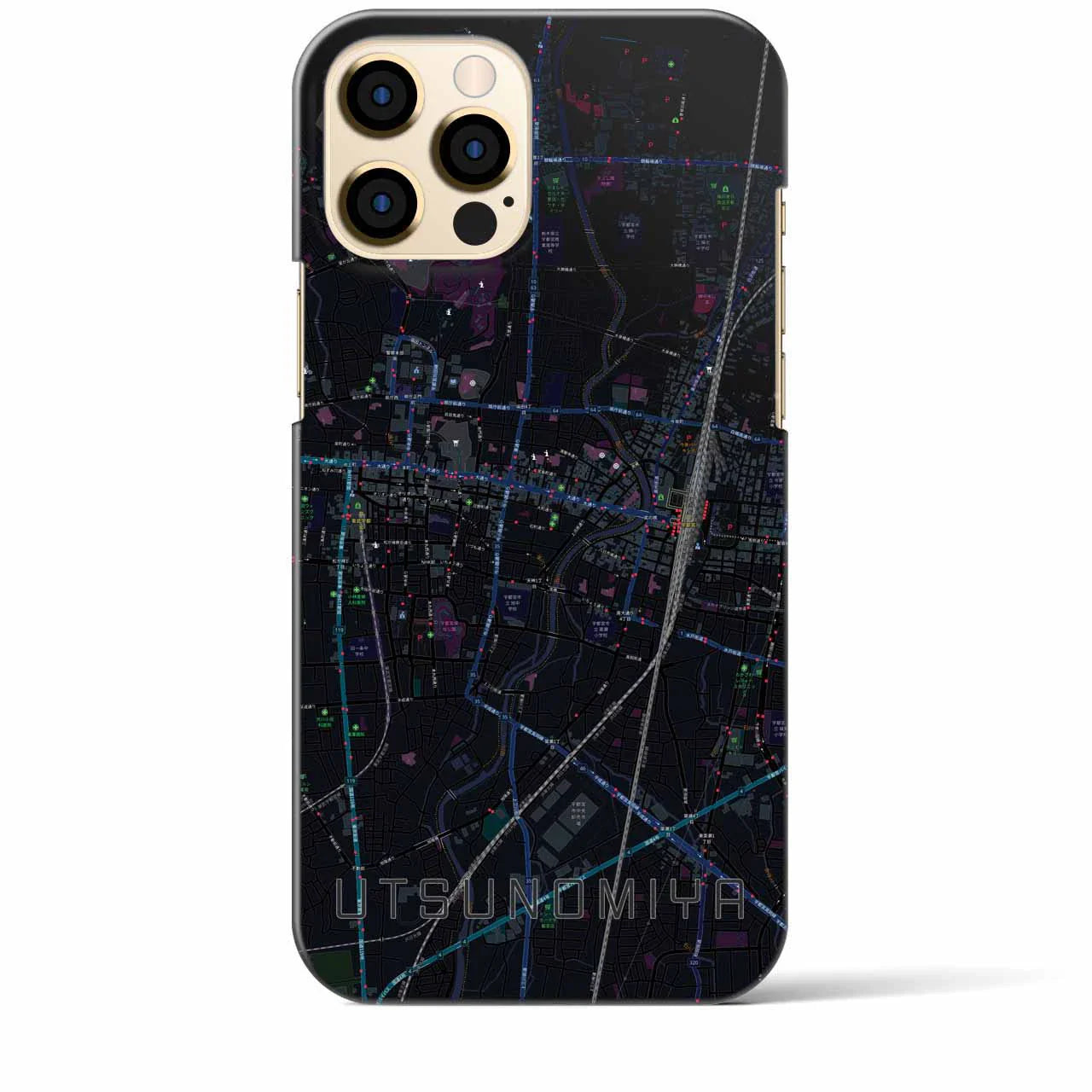 【宇都宮(栃木県)】地図柄iPhoneケース(バックカバータイプ)