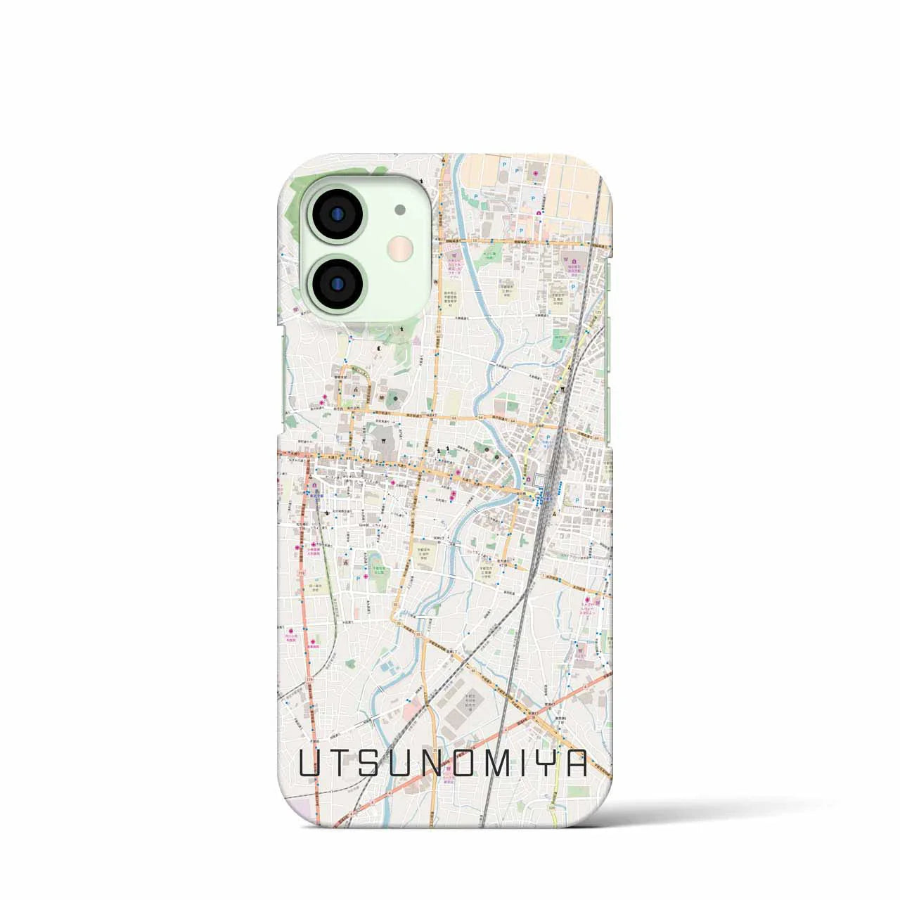 【宇都宮(栃木県)】地図柄iPhoneケース(バックカバータイプ)
