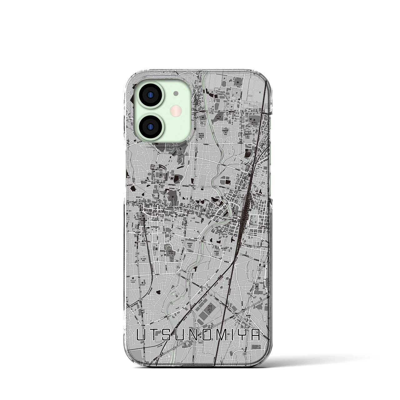 【宇都宮(栃木県)】地図柄iPhoneケース(クリアタイプ)