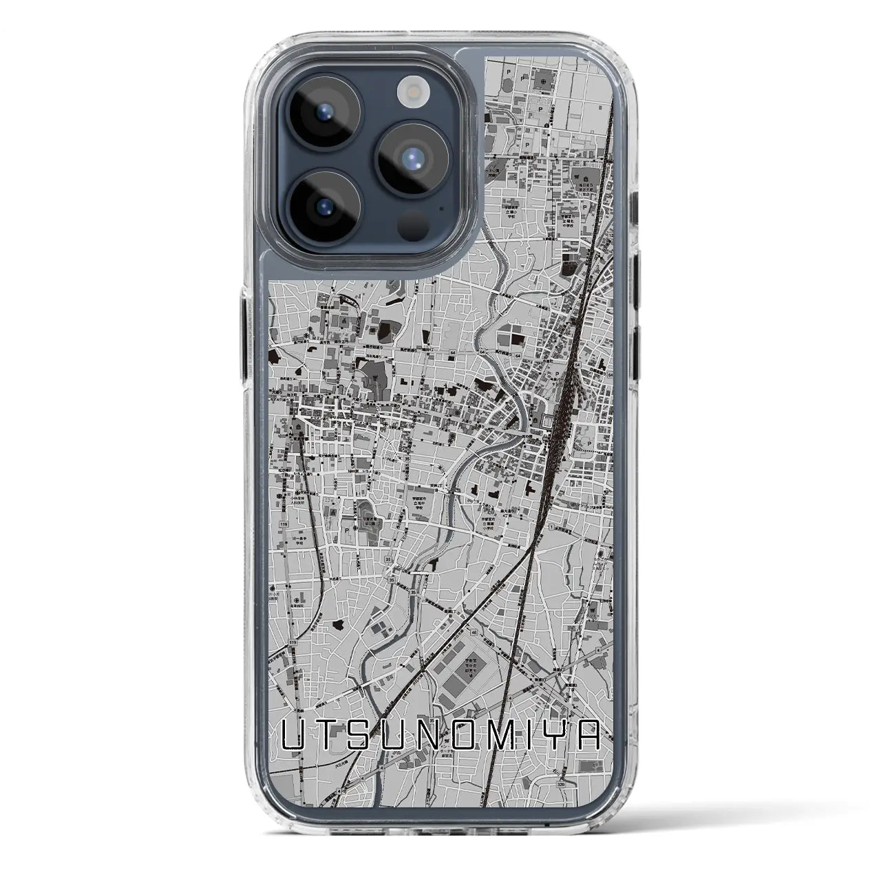 【宇都宮(栃木県)】地図柄iPhoneケース(MagSafeタイプ)