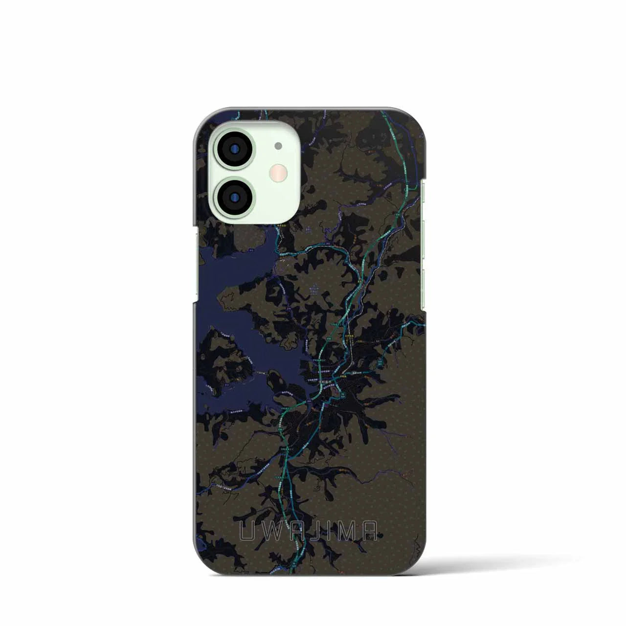 【宇和島(愛媛県)】地図柄iPhoneケース(バックカバータイプ)