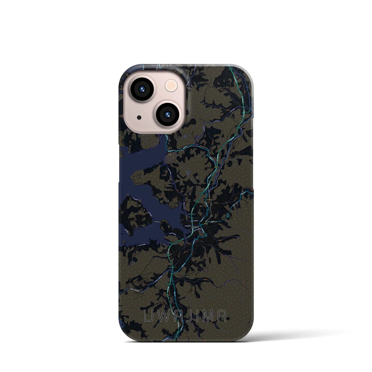 【宇和島(愛媛県)】地図柄iPhoneケース(バックカバータイプ)
