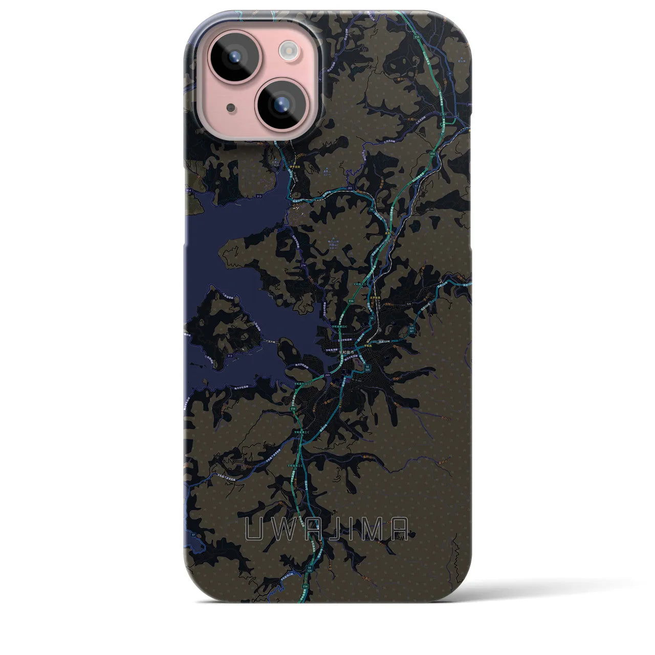 【宇和島(愛媛県)】地図柄iPhoneケース(バックカバータイプ)
