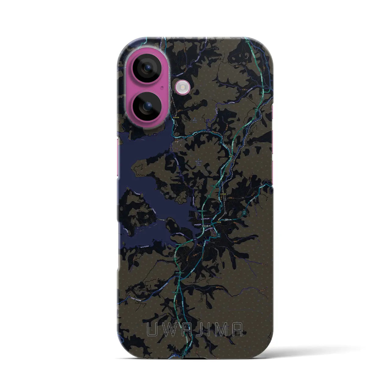 【宇和島(愛媛県)】地図柄iPhoneケース(バックカバータイプ)