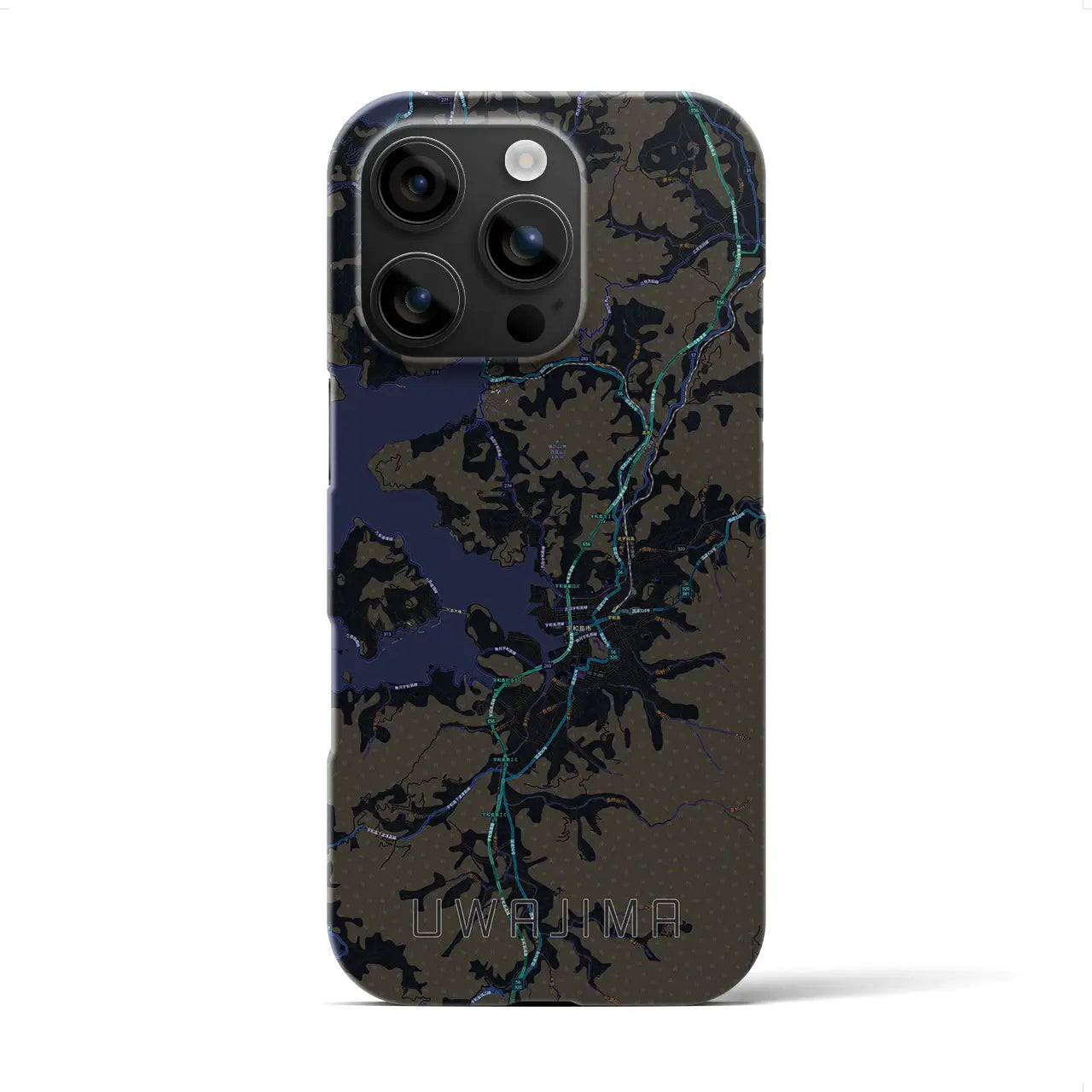 【宇和島(愛媛県)】地図柄iPhoneケース(バックカバータイプ)