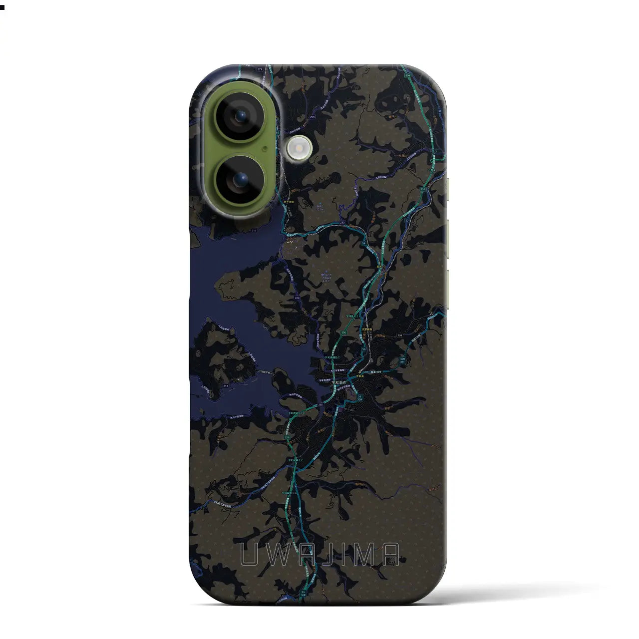 【宇和島(愛媛県)】地図柄iPhoneケース(バックカバータイプ)