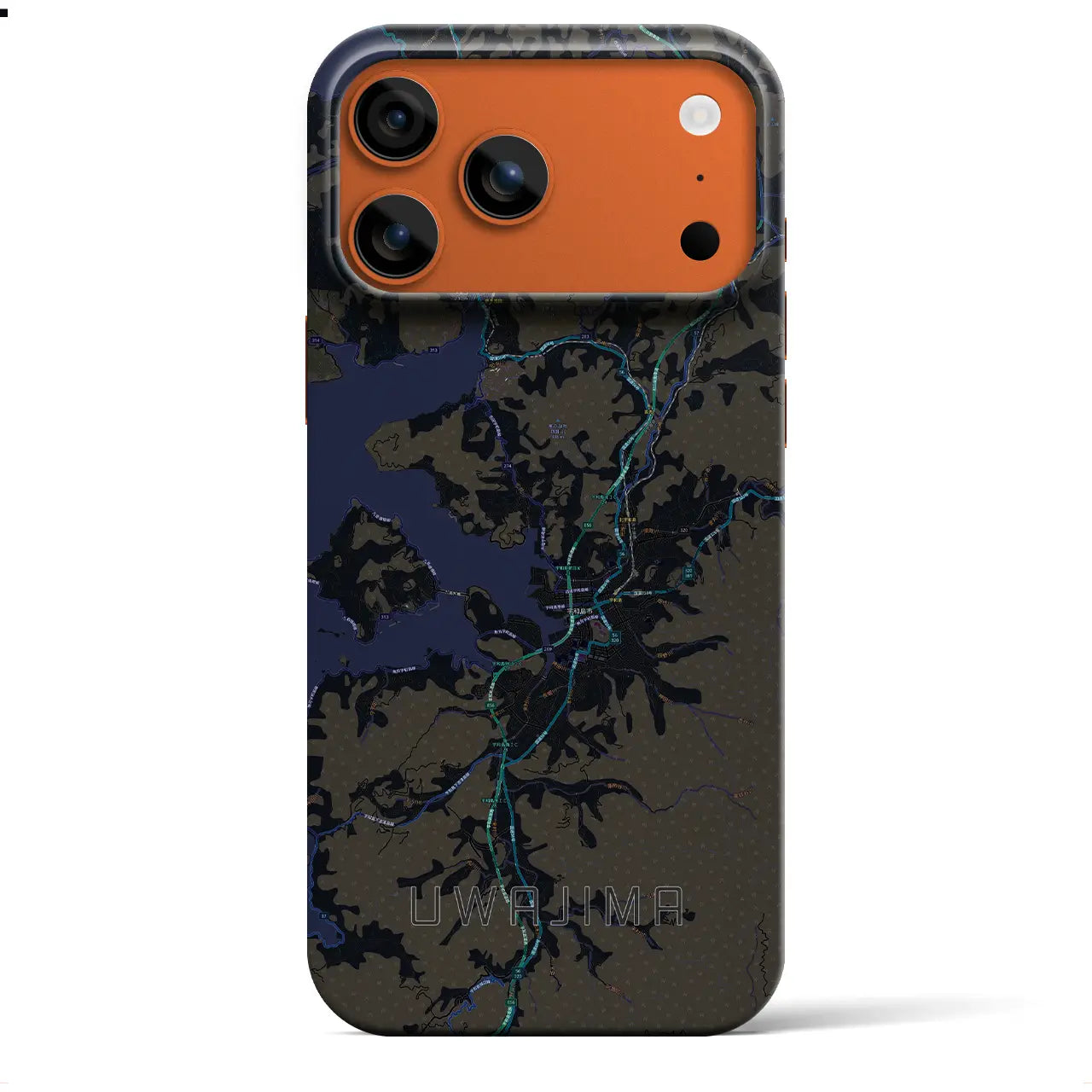 【宇和島(愛媛県)】地図柄iPhoneケース(バックカバータイプ)