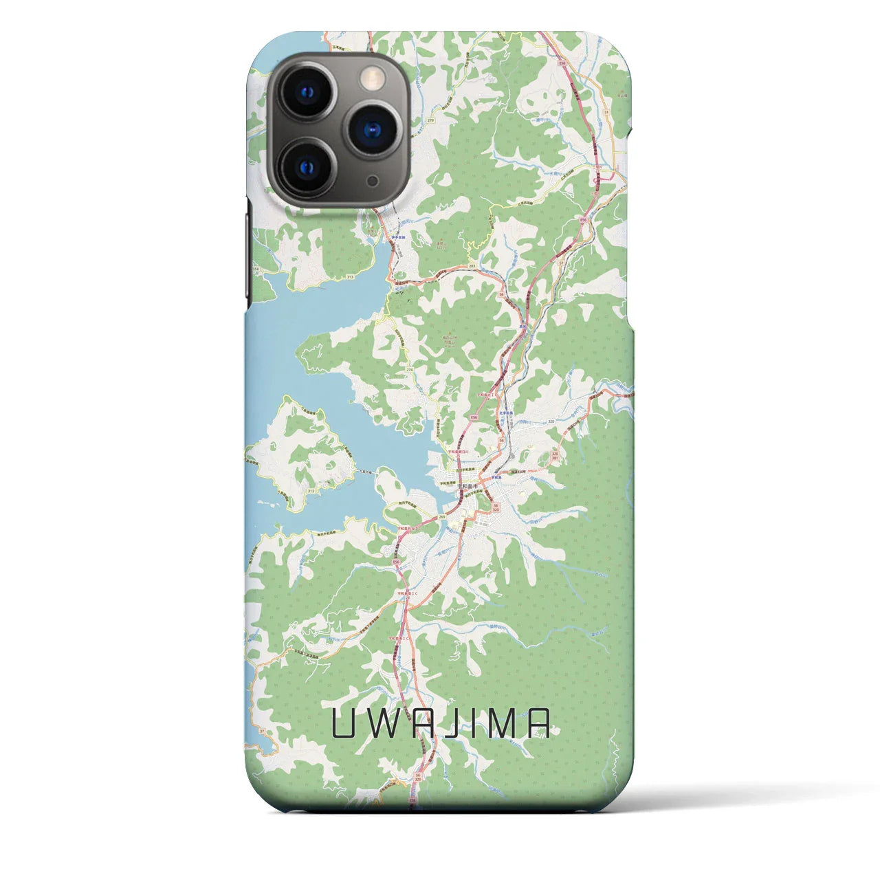 【宇和島(愛媛県)】地図柄iPhoneケース(バックカバータイプ)