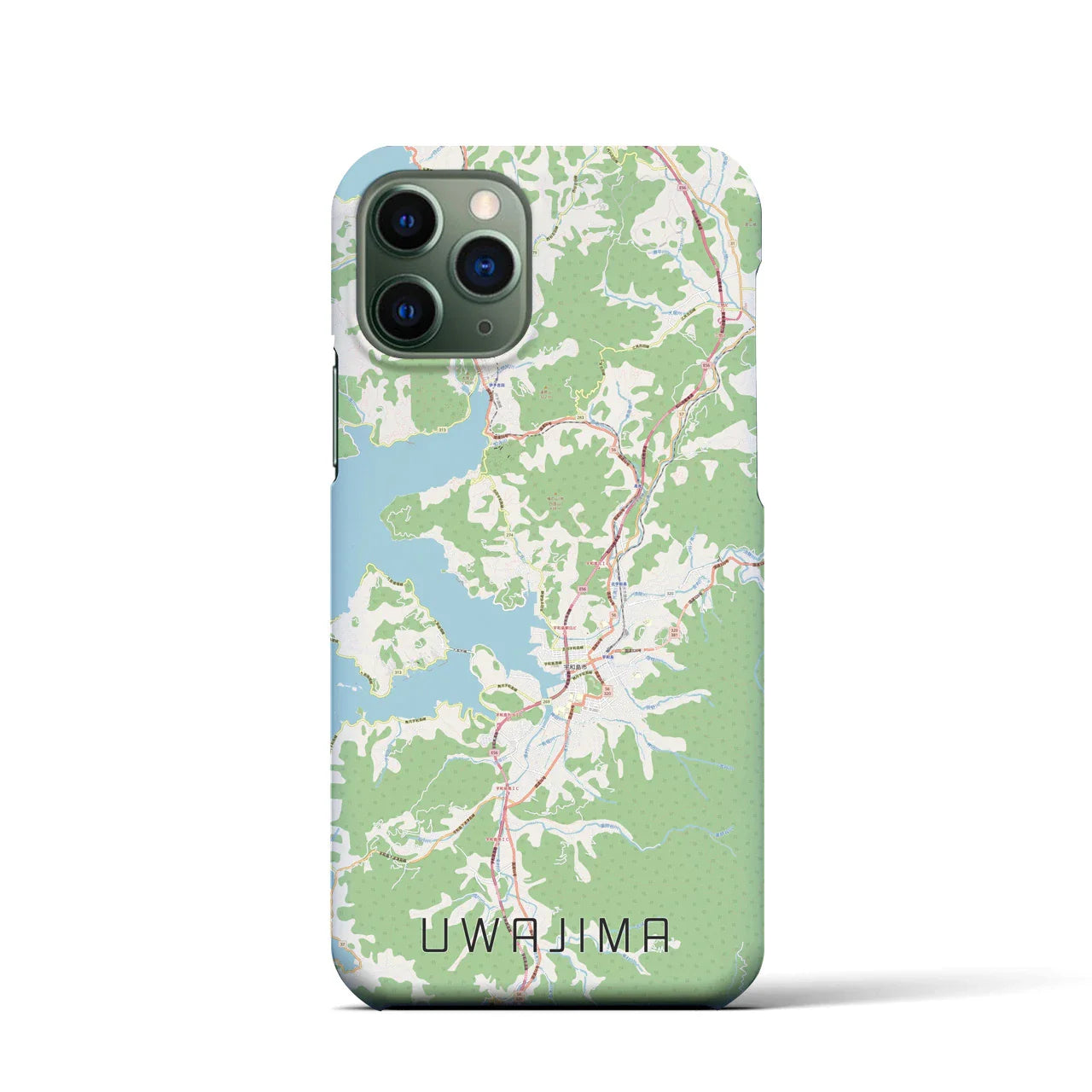 【宇和島(愛媛県)】地図柄iPhoneケース(バックカバータイプ)