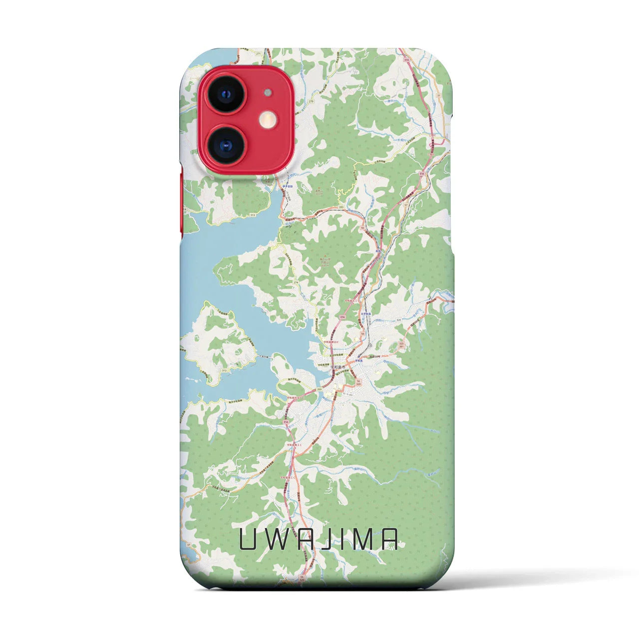 【宇和島(愛媛県)】地図柄iPhoneケース(バックカバータイプ)