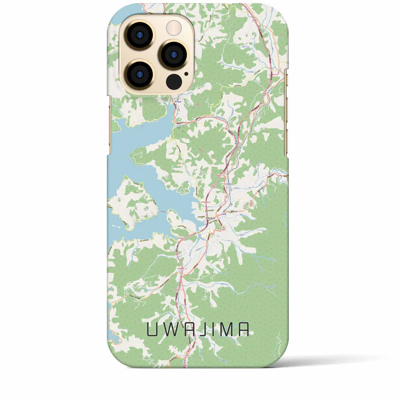 【宇和島(愛媛県)】地図柄iPhoneケース(バックカバータイプ)