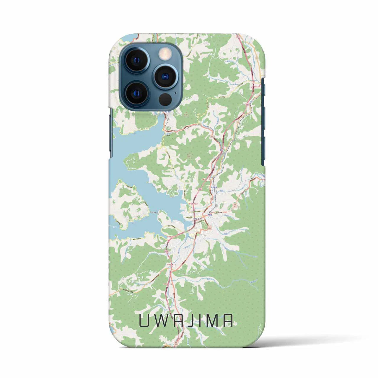 【宇和島(愛媛県)】地図柄iPhoneケース(バックカバータイプ)
