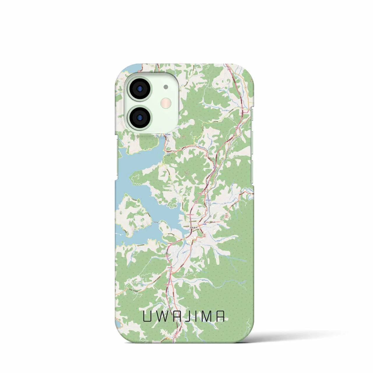 【宇和島(愛媛県)】地図柄iPhoneケース(バックカバータイプ)