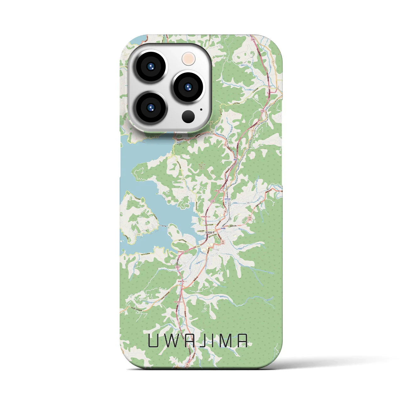【宇和島(愛媛県)】地図柄iPhoneケース(バックカバータイプ)