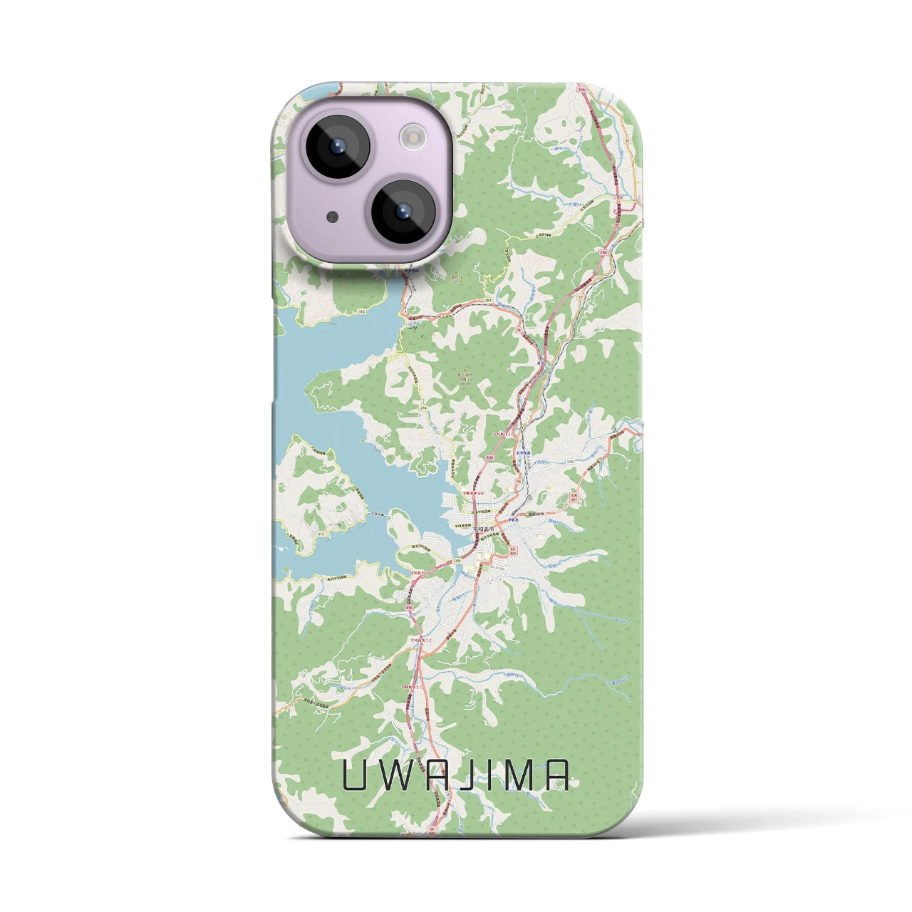 【宇和島(愛媛県)】地図柄iPhoneケース(バックカバータイプ)