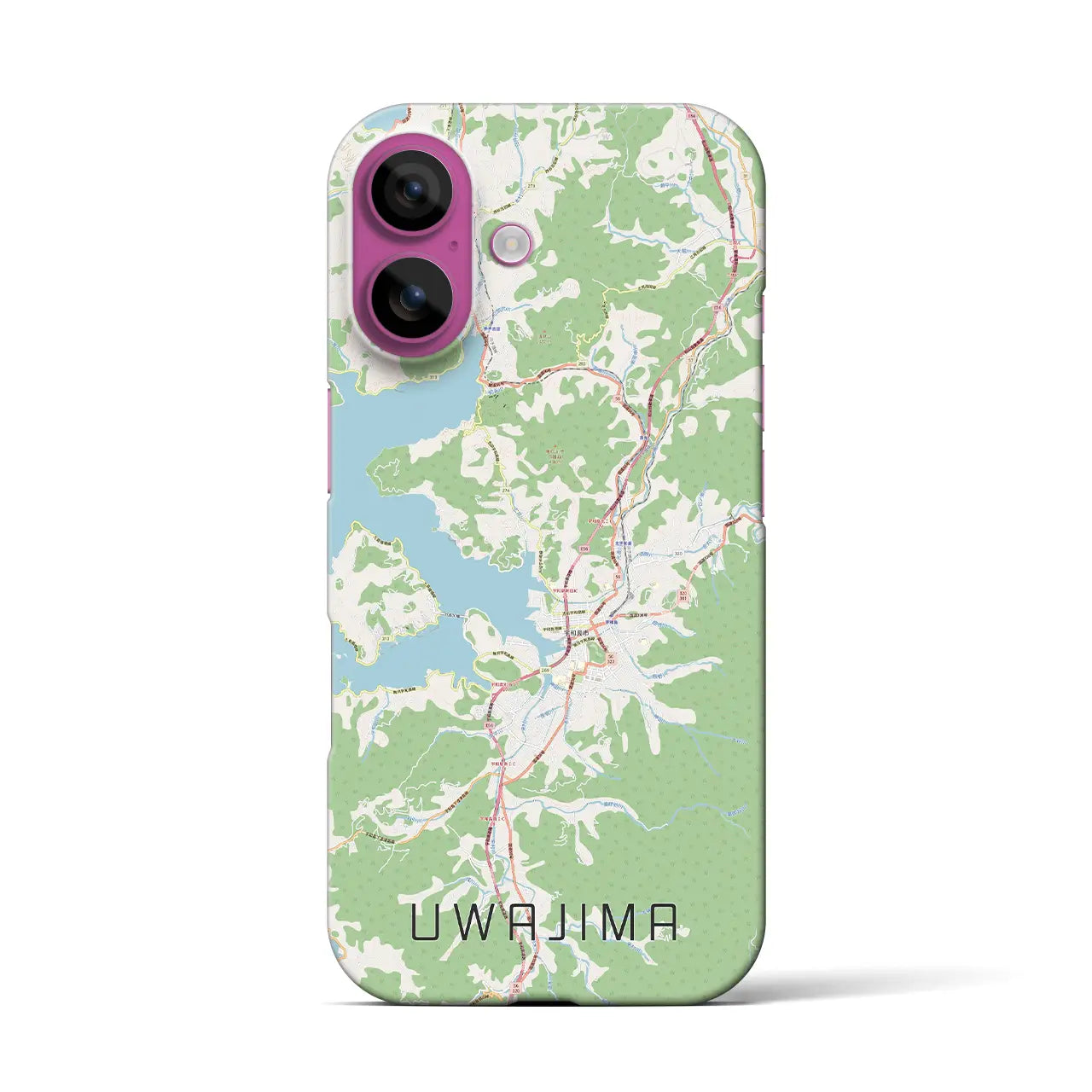 【宇和島(愛媛県)】地図柄iPhoneケース(バックカバータイプ)